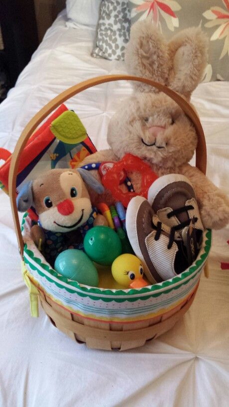 Gift Ideas For Baby'S First Easter
 Baby s first Easter basket Easter basket for baby boy