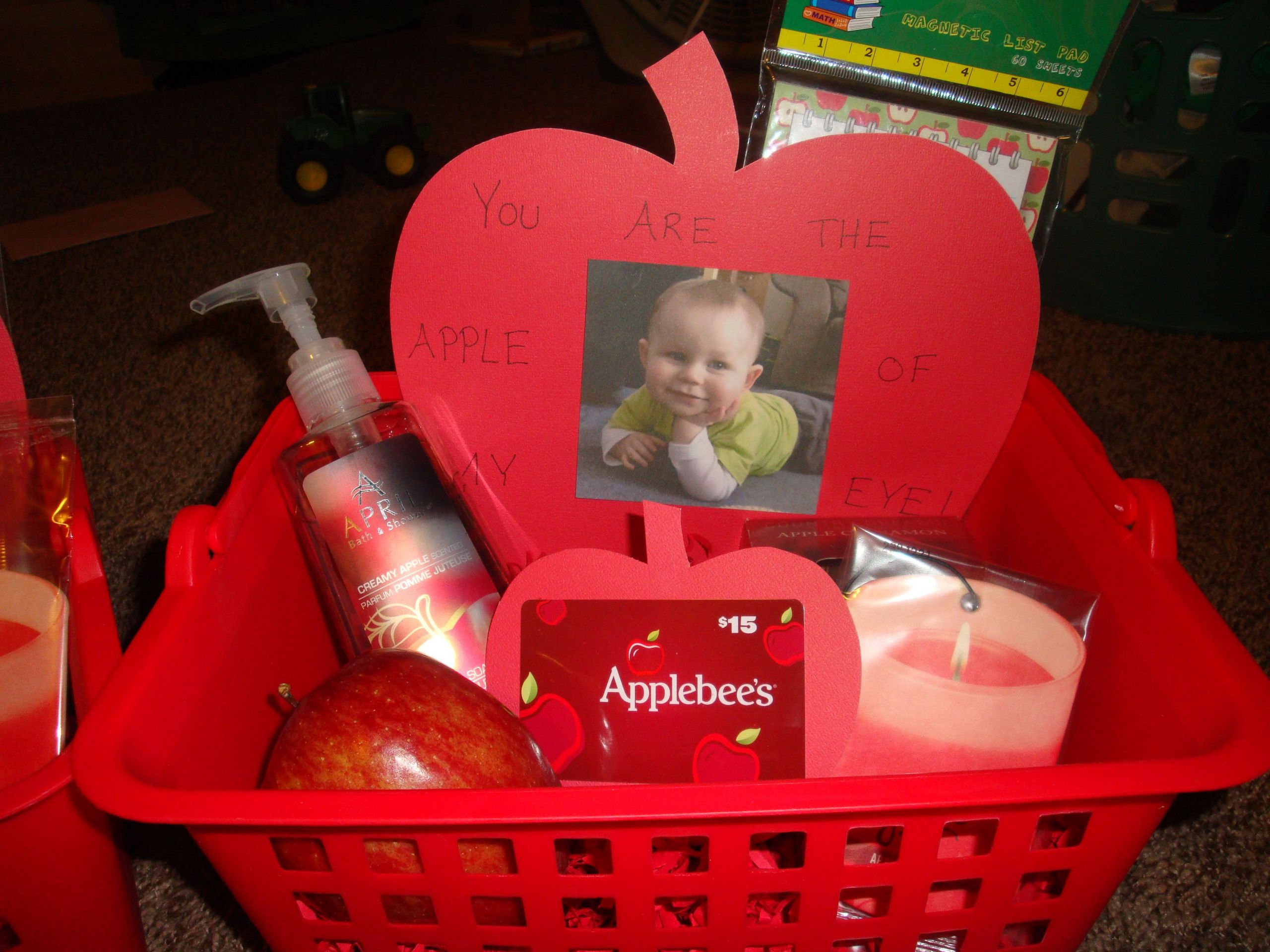 Gift Ideas For Babysitter Daycare Provider
 Apple My Eye t basket for daycare teachers