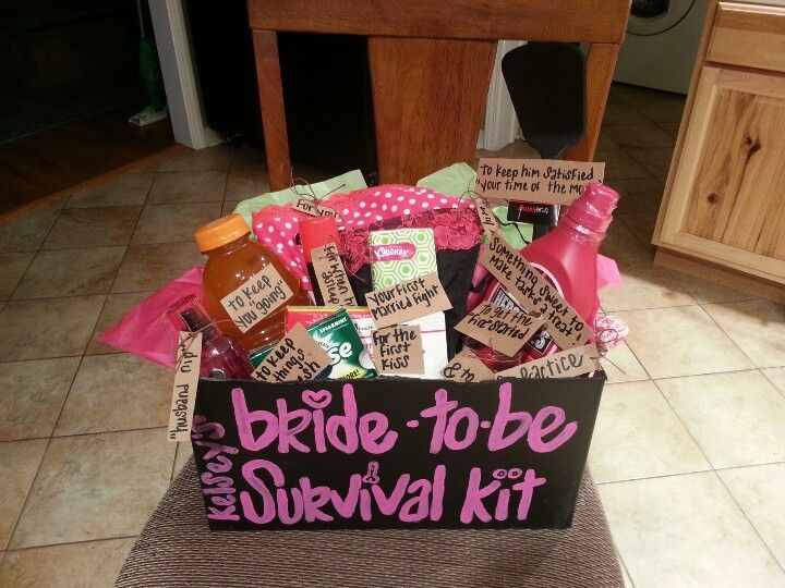 Gift Ideas For Bachelorette Party For Bride
 For my friends bachelorette party I made her a bride to be