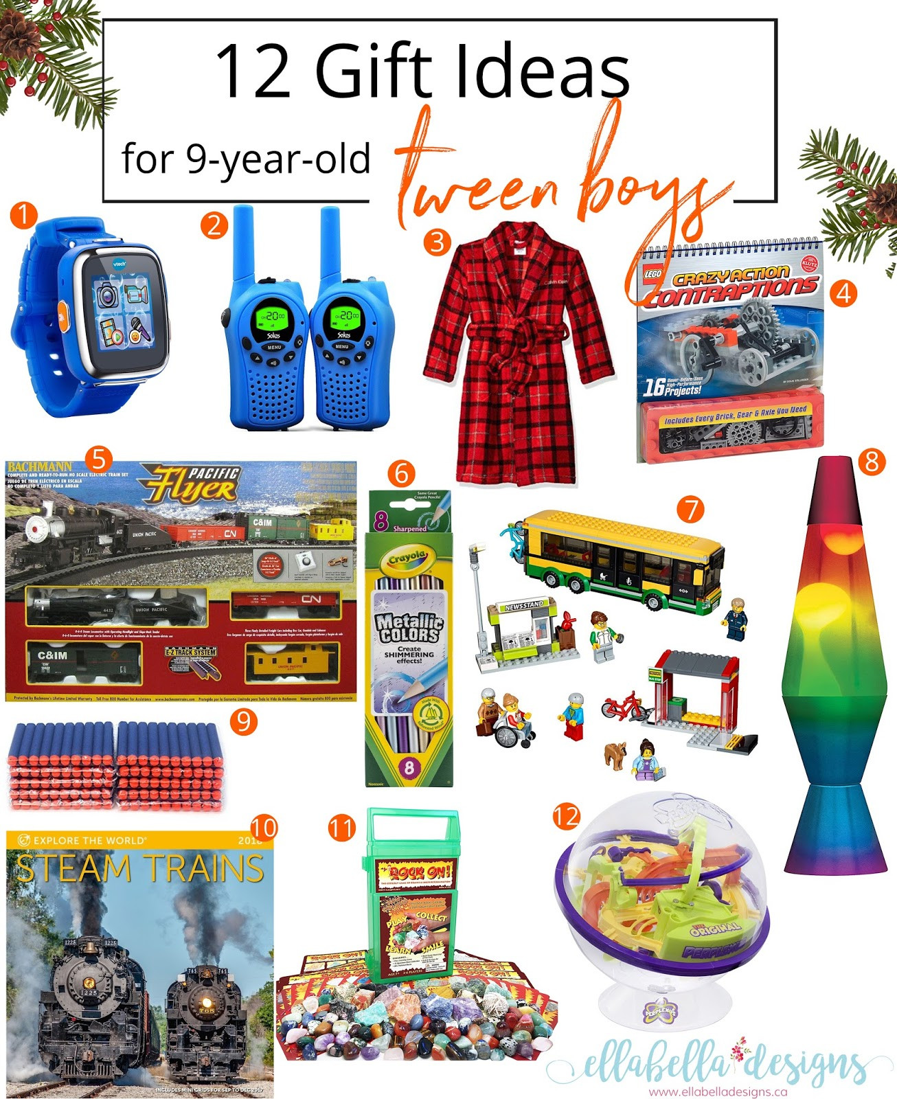 Gift Ideas For Boys 12
 Ellabella Designs 12 Gift Ideas for 9 year old Tween Boys