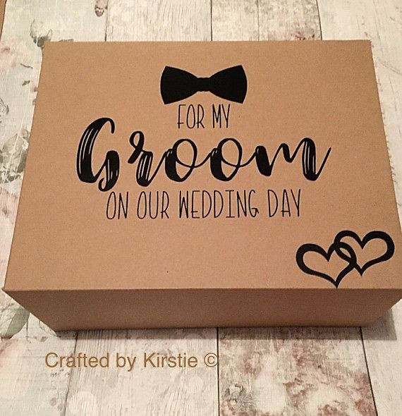 Gift Ideas For Bride On Wedding Day
 Groom box Groom t husband to be t Gift for my