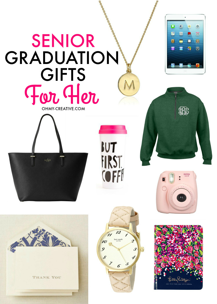 Gift Ideas For College Graduation
 Senior Graduation Gifts for Her Oh My Creative