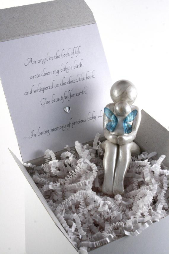 Gift Ideas For Death Of Mother
 Mother and Baby Angel Child Loss Sympathy by TheMidnightOrange