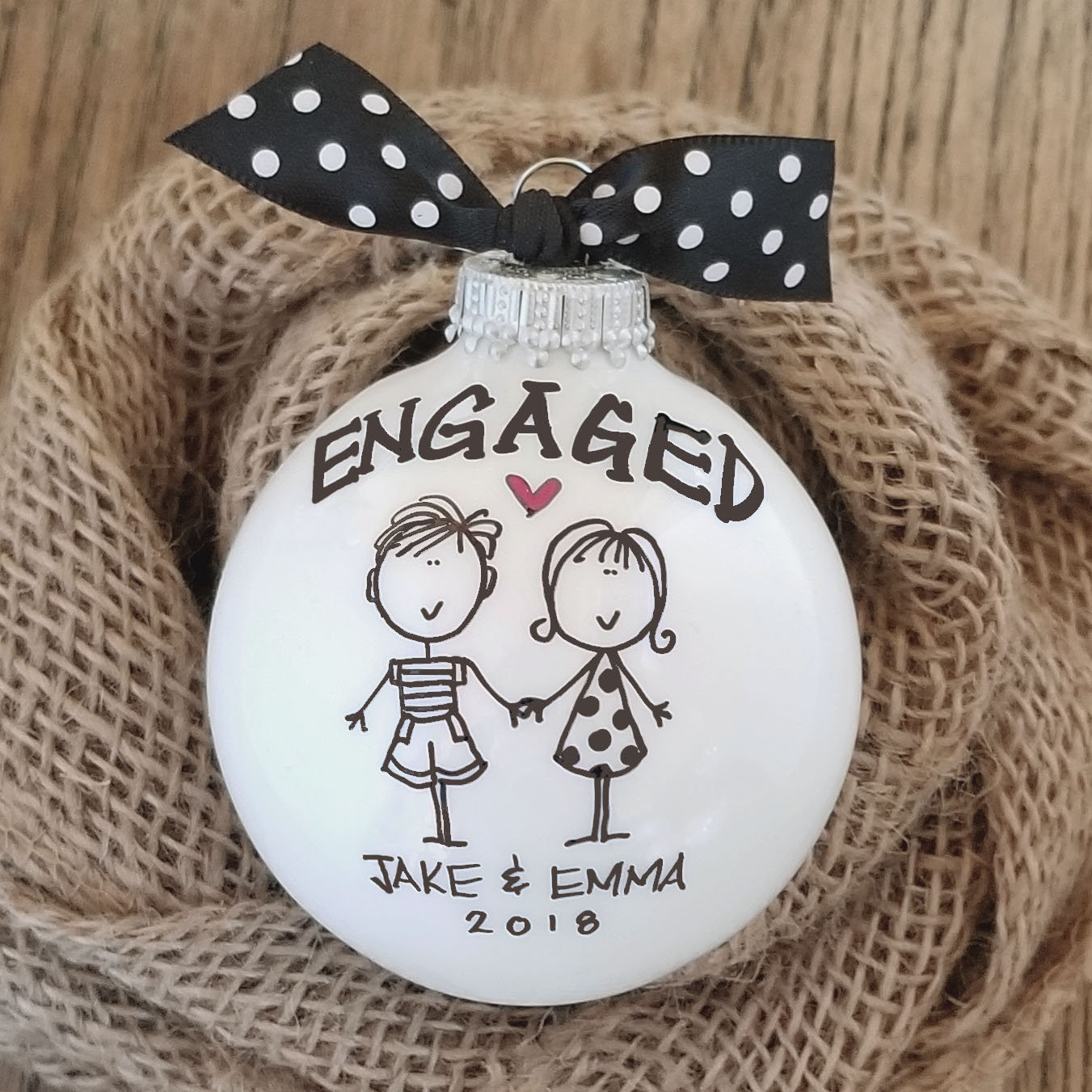 Gift Ideas For Engaged Couples
 Engagement Gift Personalized Engagement Ornament Engaged
