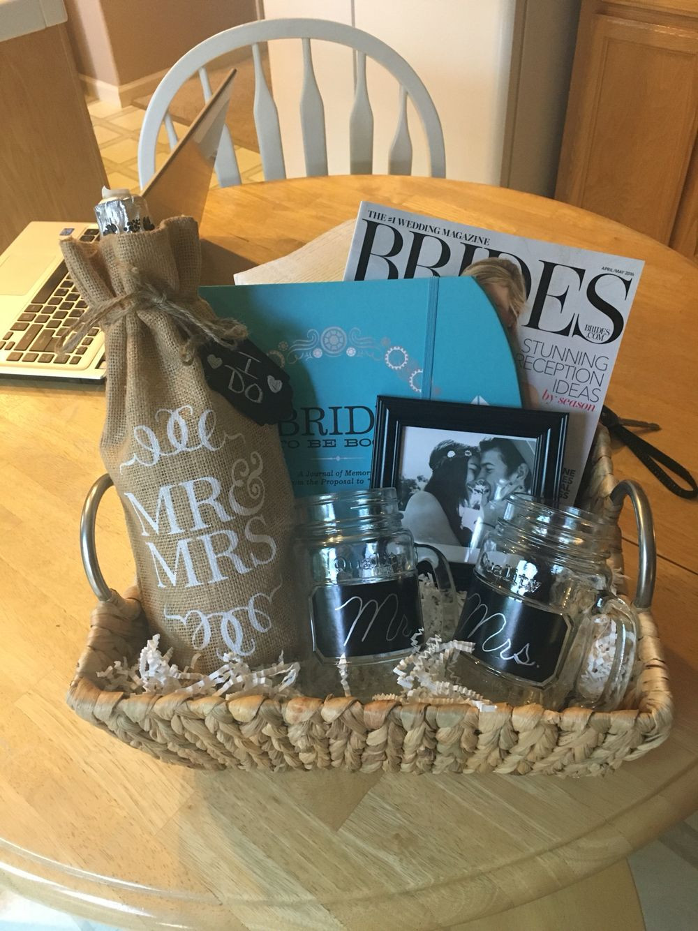 Gift Ideas For Engagement Party
 Engagement t basket