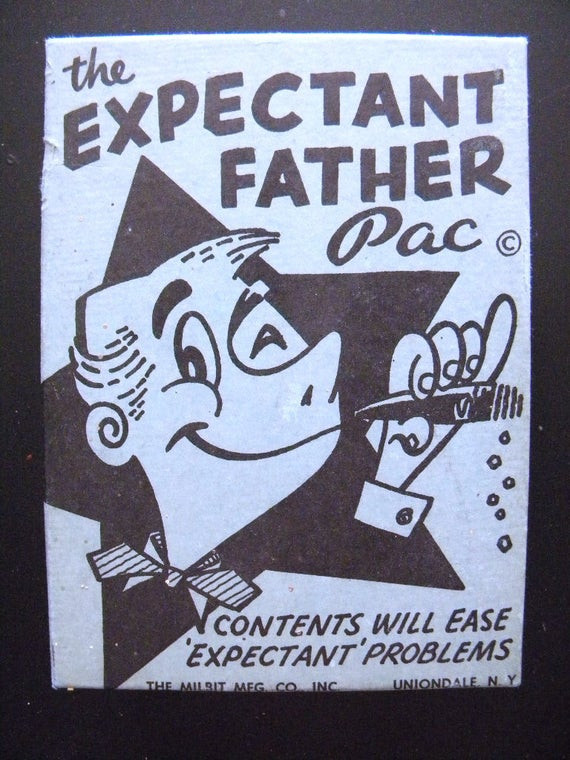 Gift Ideas For Expecting Fathers
 Vintage Expectant Father Pac 1950 s Gag Gift by