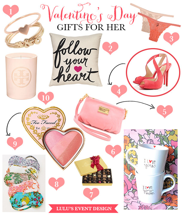 Gift Ideas For Her On Valentine'S Day
 Lulu s Event Design Valentines Day Gifts for Her