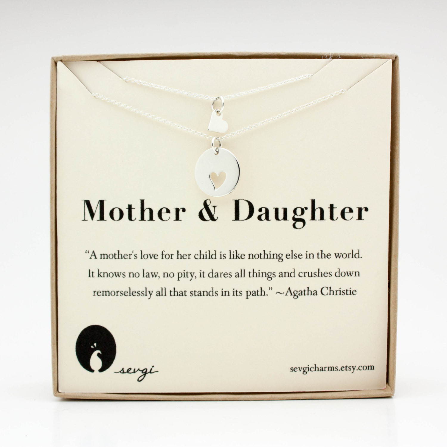 Gift Ideas For Mother And Daughter
 Mother Daughter Necklace Set Kids & Baby Sterling Silver