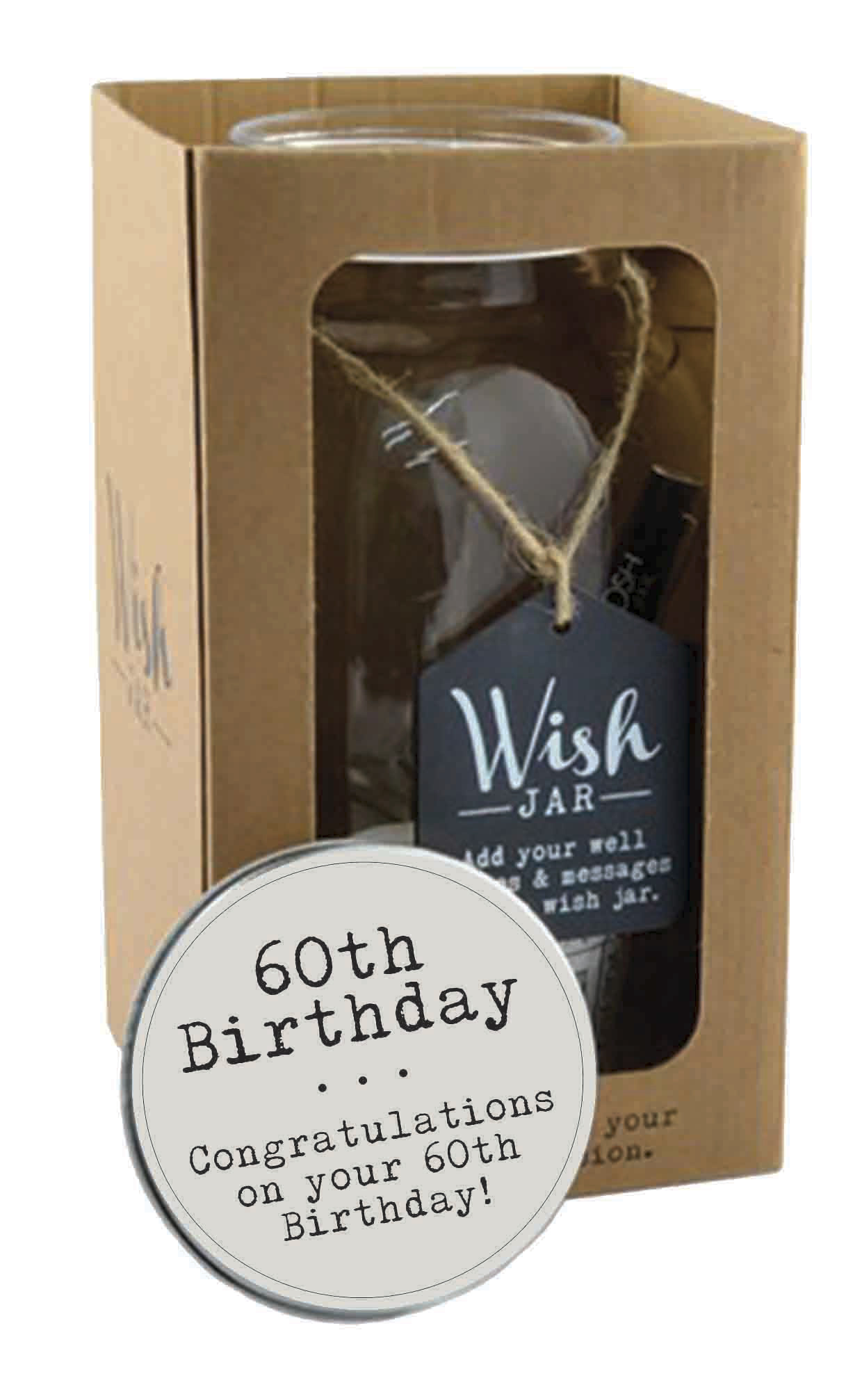 Gift Ideas For Mother'S Birthday
 Splosh 60th Birthday Wish Jar Gift Idea Gifts