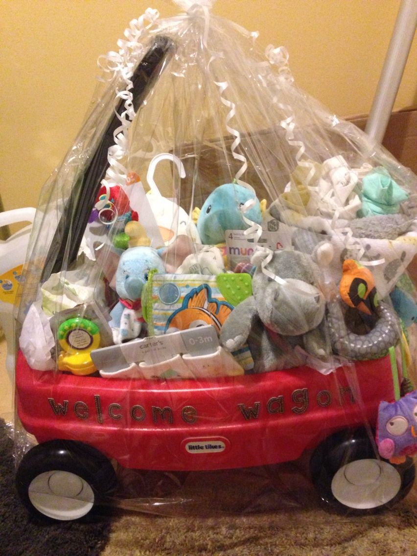 Gift Ideas For New Born Baby
 Gender neutral wel e wagon for baby shower …