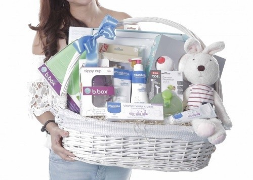 Gift Ideas For New Born Baby
 Ultimate Newborn Baby White Gift Basket FREE Delivery to