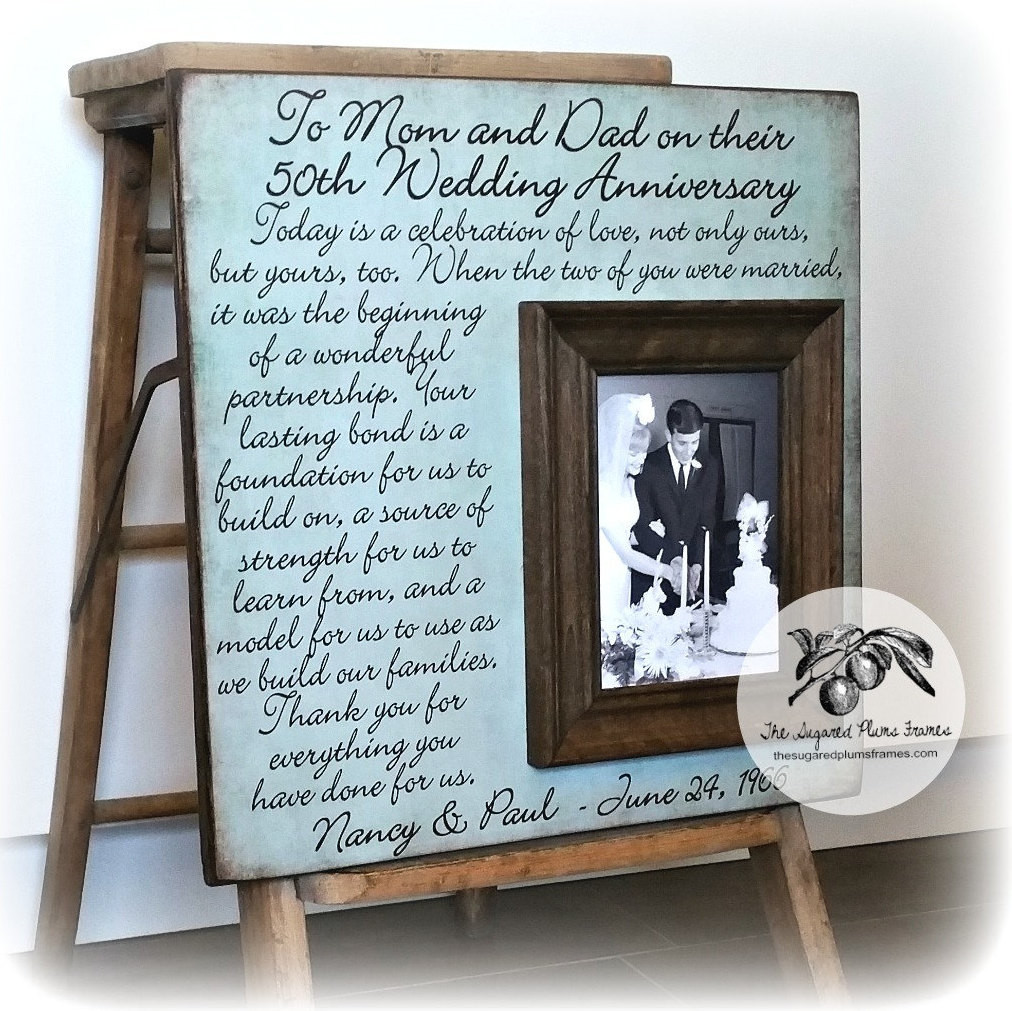Gift Ideas For Parents 50Th Anniversary
 Parents 50th Anniversary Gifts Golden Anniversary