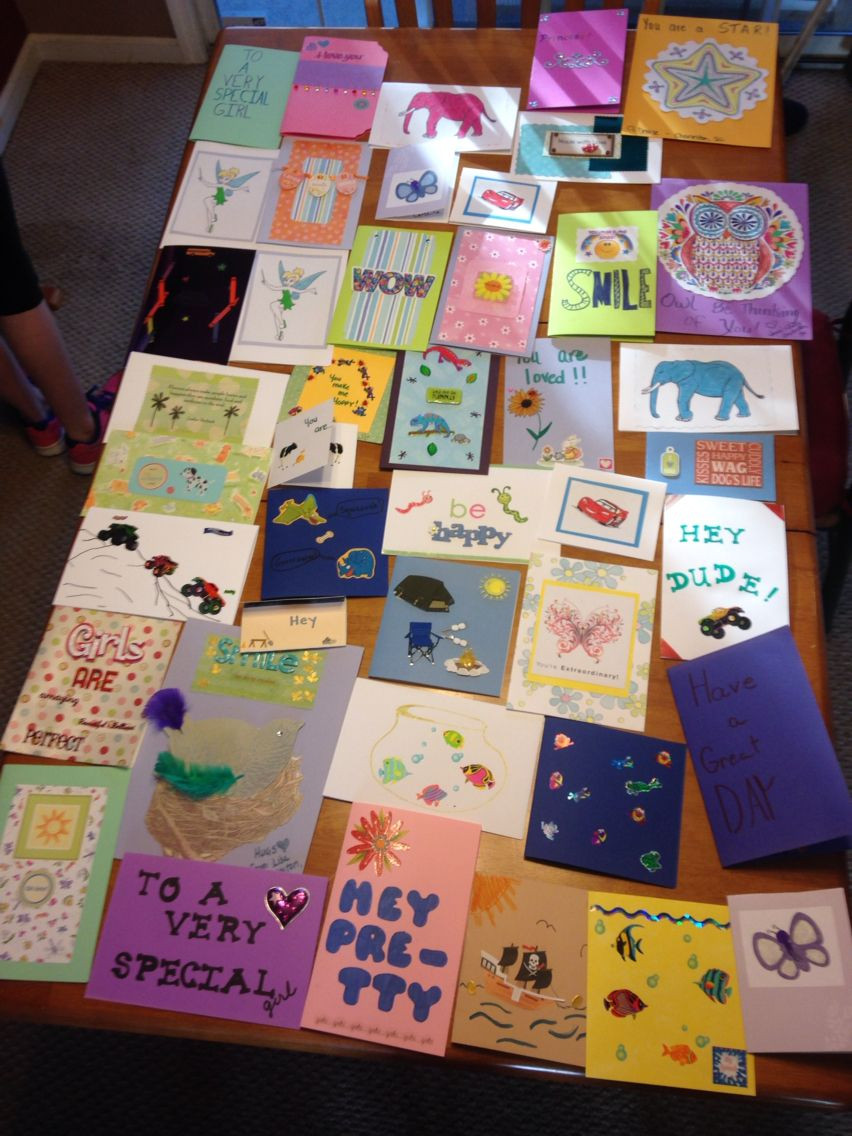 Gift Ideas For Sick Child In Hospital
 Homemade cards for sick children in hospitals