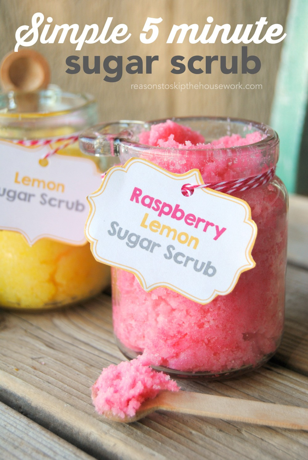 Gift Ideas For Sugar Baby
 Easy 5min DIY Sugar Scrub Recipe Raspberry & Lemon Fun