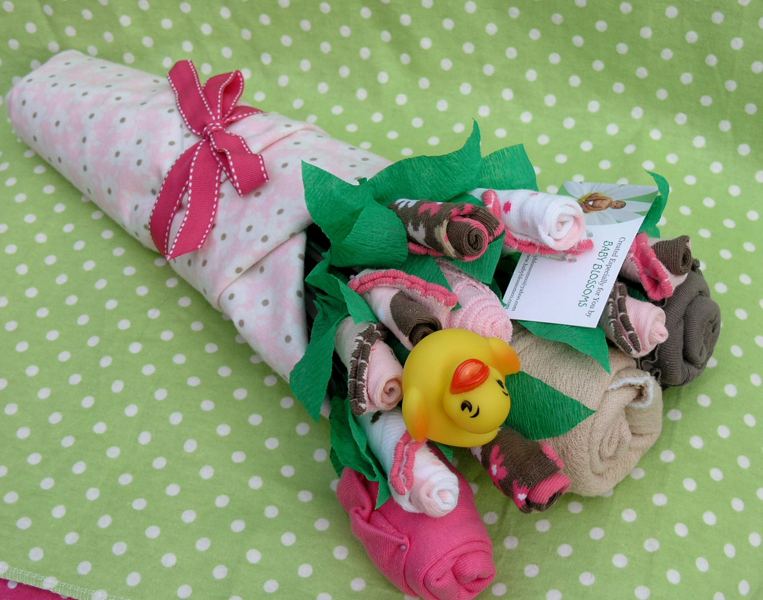 Gift Ideas From Baby
 Baby Clothes Bouquet for Girls Unique Baby by babyblossomco