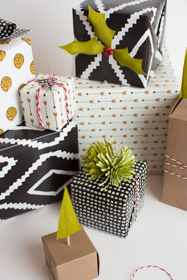 Gift Wrap DIY
 16 DIY Holiday Gift Wrap Ideas The Crafted Life