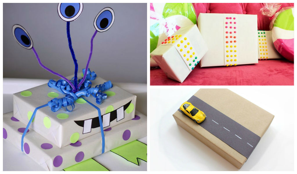 Gift Wrapping For Kids
 25 Cute DIY Gift Wrapping Ideas for Kids