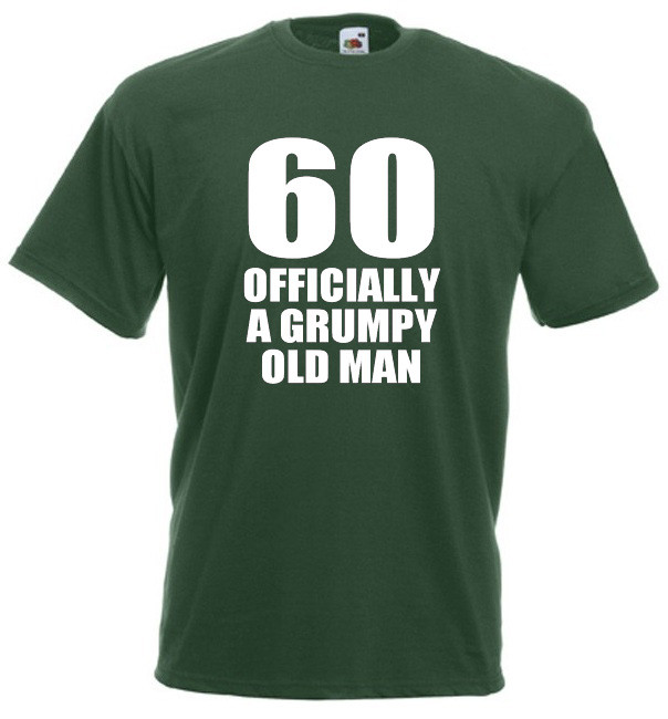 Gifts For 60th Birthday Man
 60 ficially A Grumpy Old Man – Men’s Funny 60th birthday