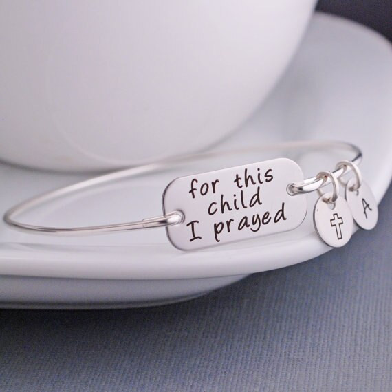 Gifts For Adopted Child
 For This Child I Prayed Bracelet Adoption Bracelet