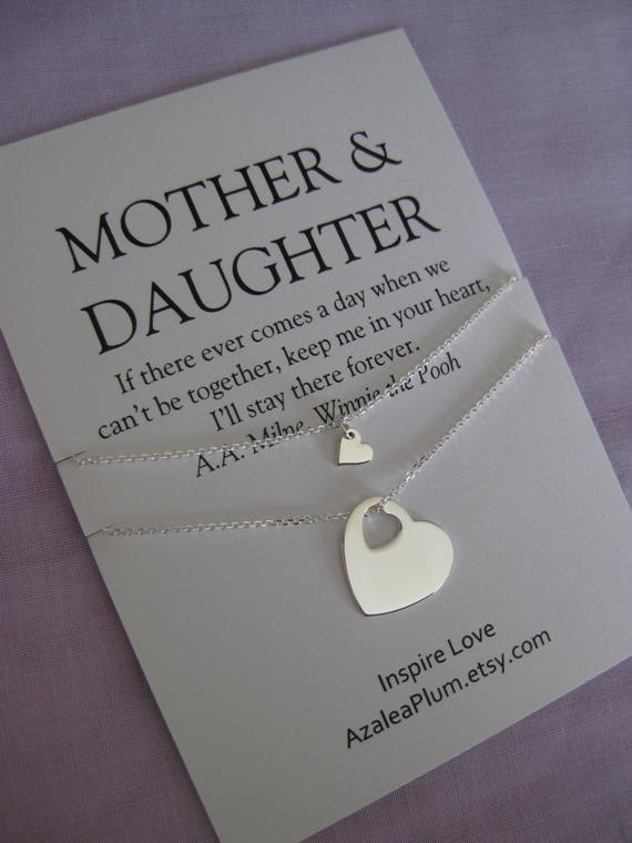 Gifts For Mom Birthday From Daughter
 Mom MOTHER Daughter Necklace Mother of Bride Gift by
