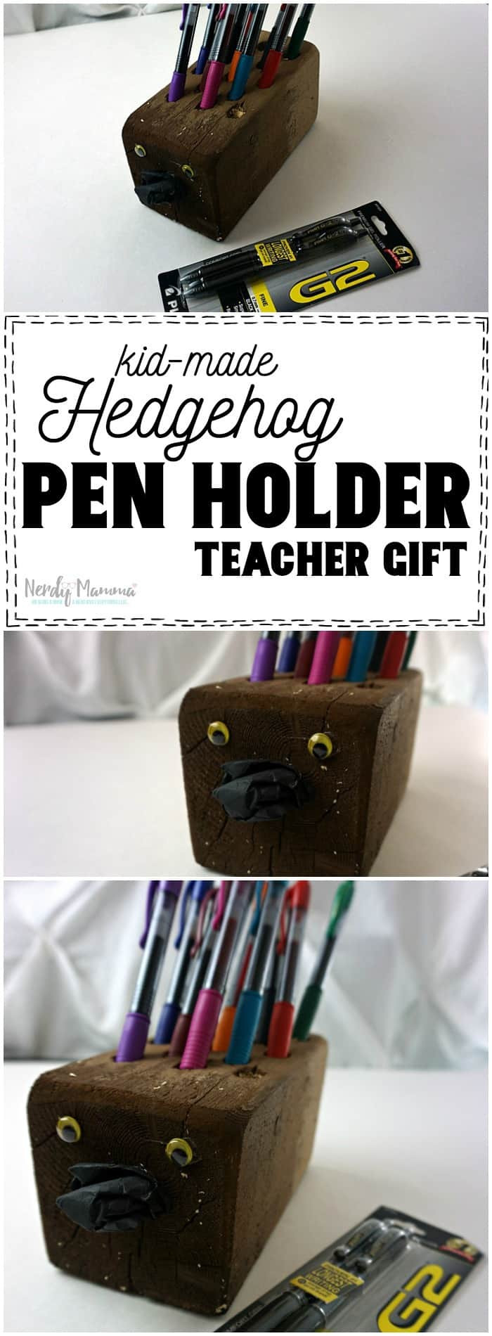 Gifts For Nerdy Kids
 Easy Hedgehog Pen Holder Teacher Gift Nerdy Mamma