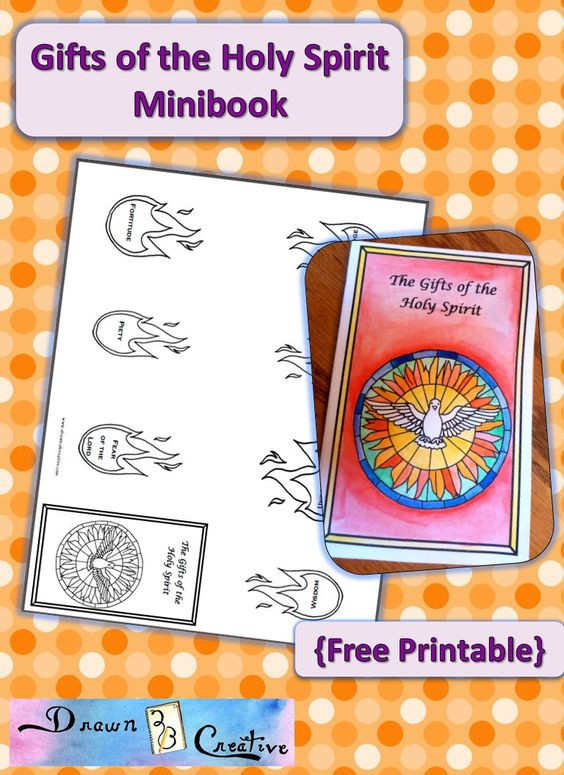 Gifts Of The Holy Spirit For Kids
 Holy Spirit Gifts Mini book Catholic kids