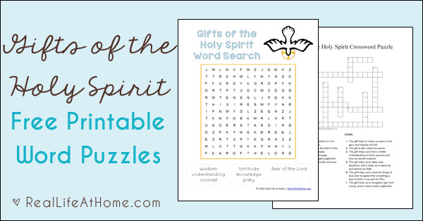 Gifts Of The Holy Spirit For Kids
 Seven Gifts of the Holy Spirit Worksheet Set Free Printables