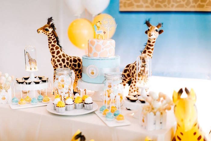 Giraffe Birthday Party
 Kara s Party Ideas Little Giraffe Birthday Party