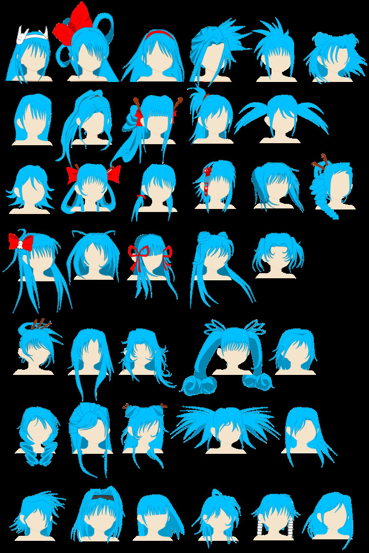 Girl Anime Hairstyles
 Cute Anime Hairstyles trends hairstyle