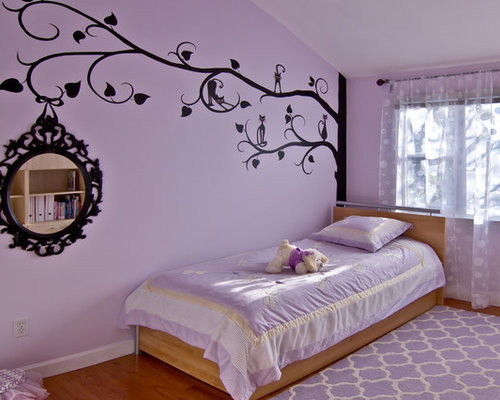 Girl Bedroom Wall Art
 Purple Painted Rooms Home Design Ideas Remodel