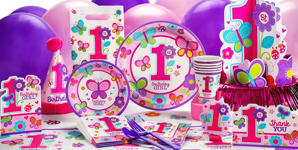 Girl Birthday Party Supplies
 Sweet Girl 1st Birthday Party Supplies 1st Birthday