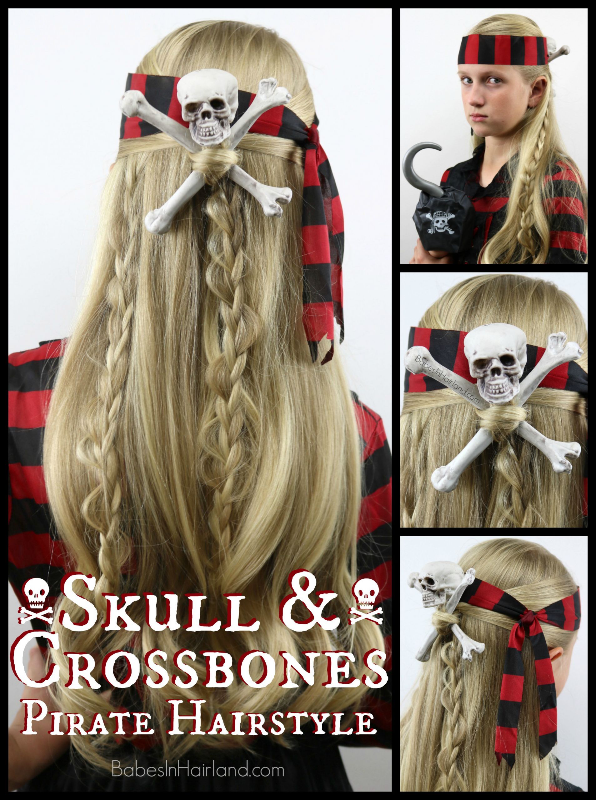 Girl Pirate Hairstyles
 Skull & Crossbones Pirate Hair