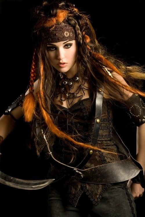 Girl Pirate Hairstyles
 17 Best images about Pirate Hair & Makeup on Pinterest