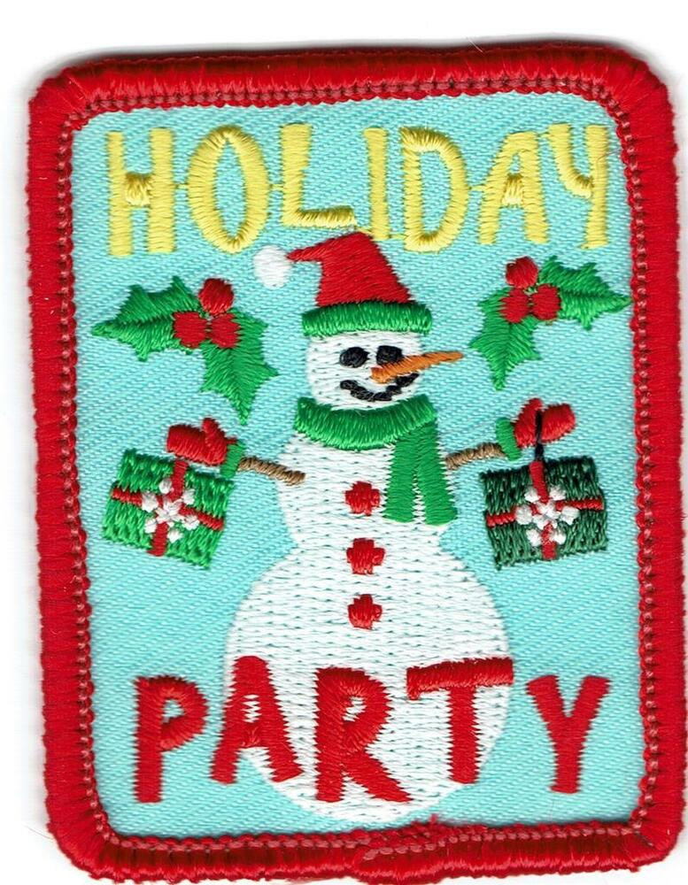 Girl Scout Christmas Party Ideas
 boy girl cub HOLIDAY PARTY Christmas Fun Patches Crests