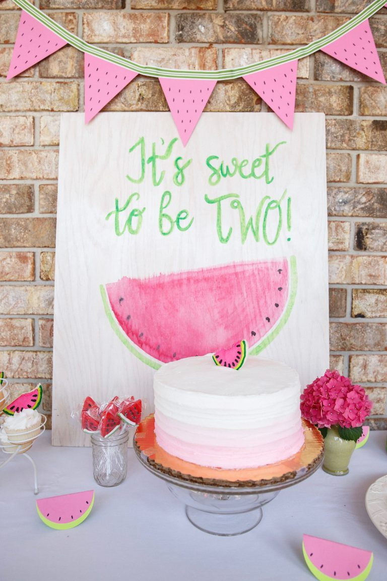 Girl Summer Birthday Party Ideas
 It s Sweet to be TWO Watermelon Party in 2019
