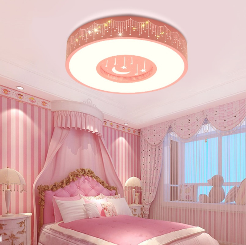 Girls Bedroom Light
 New Children s Light Meteor Shower Pink Round Girl Room