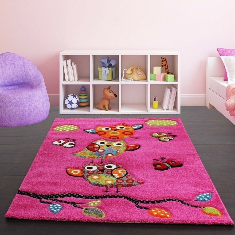 Girls Bedroom Rugs
 Childrens Rug Kids Carpet Girls Room Pink Nursery Mat