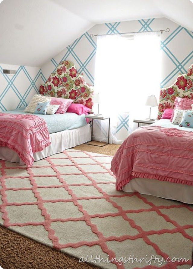 Girls Bedroom Rugs
 Headboard Shapes Who knew 