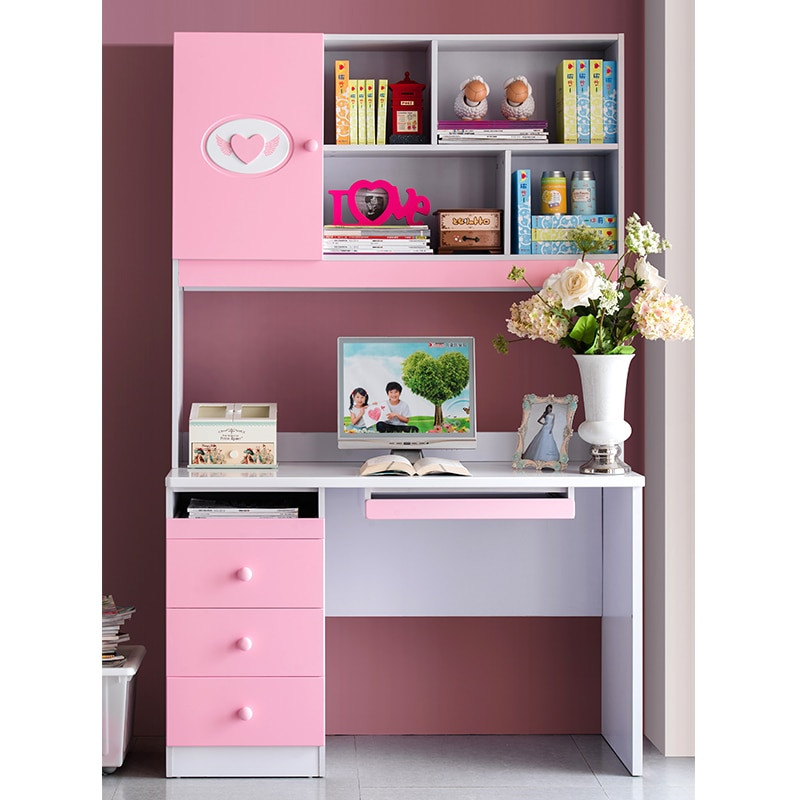 Girls Bedroom Set With Desk
 Kids Suite matching pink rectangular desk puter girl