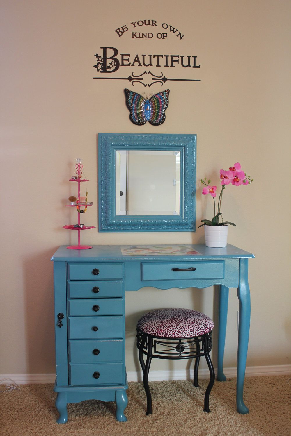 Girls Bedroom Vanities
 vanity desk te for Ava s room Home
