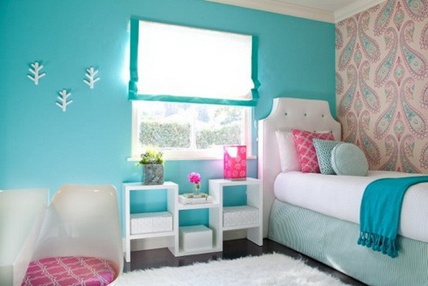 Girls Blue Bedroom
 50 Cool Teenage Girl Bedroom Ideas of Design Hative