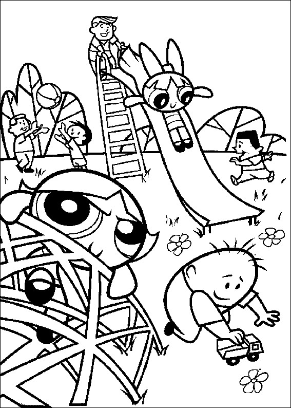 Girls Coloring Pages
 Power Puff Girls Coloring Pages