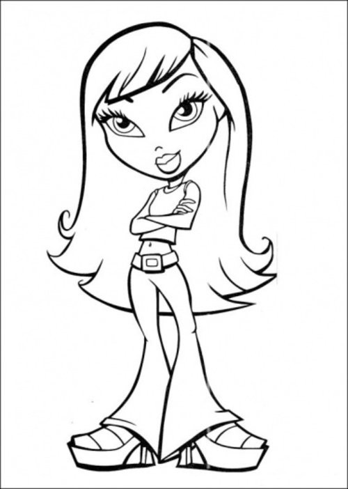 Girls Coloring Pages
 Cute Girl Coloring Pages For Kids Disney Coloring Pages
