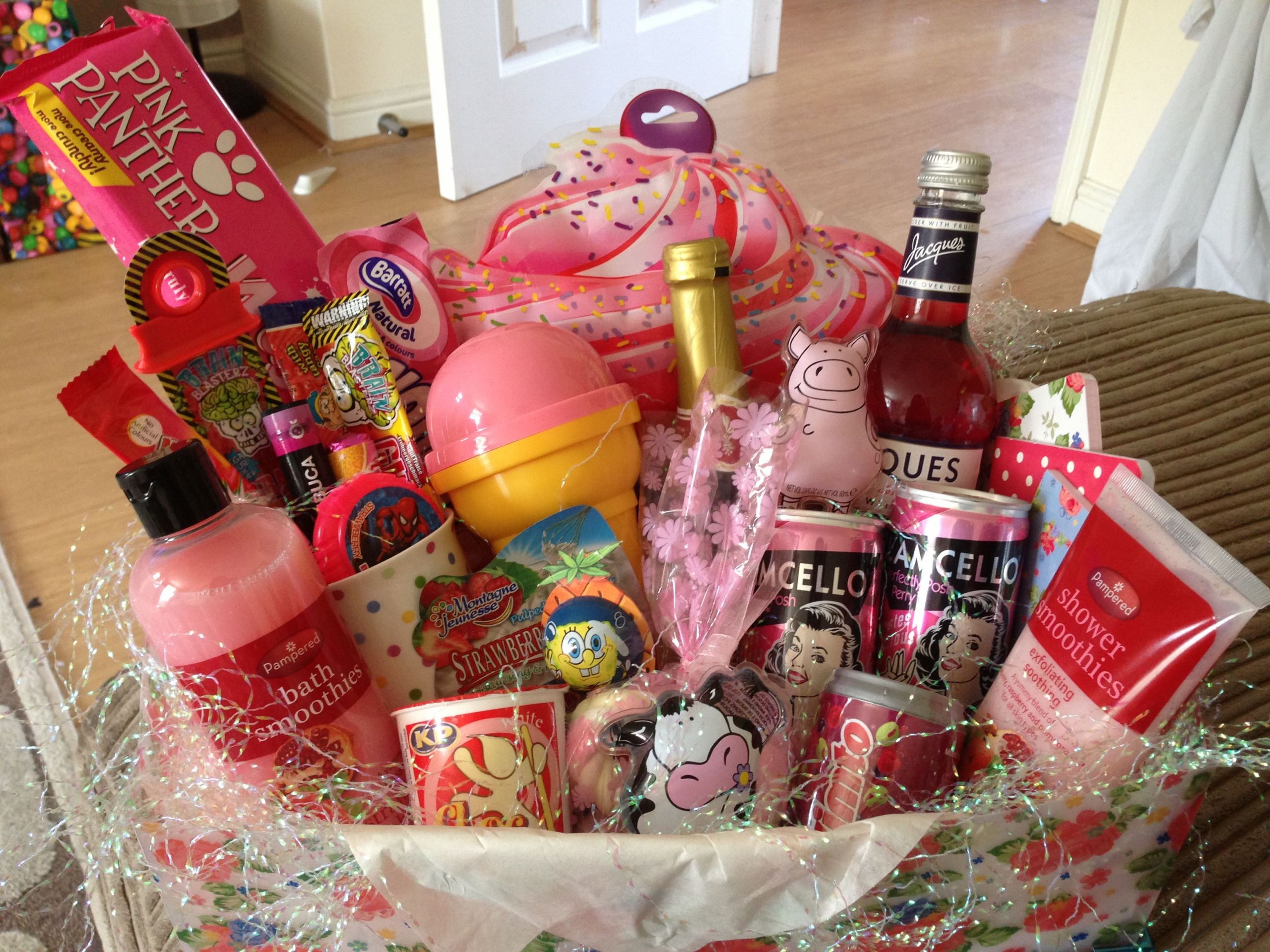 Girls Night Gift Ideas
 Girly hamper for girls night in Given to a good friend