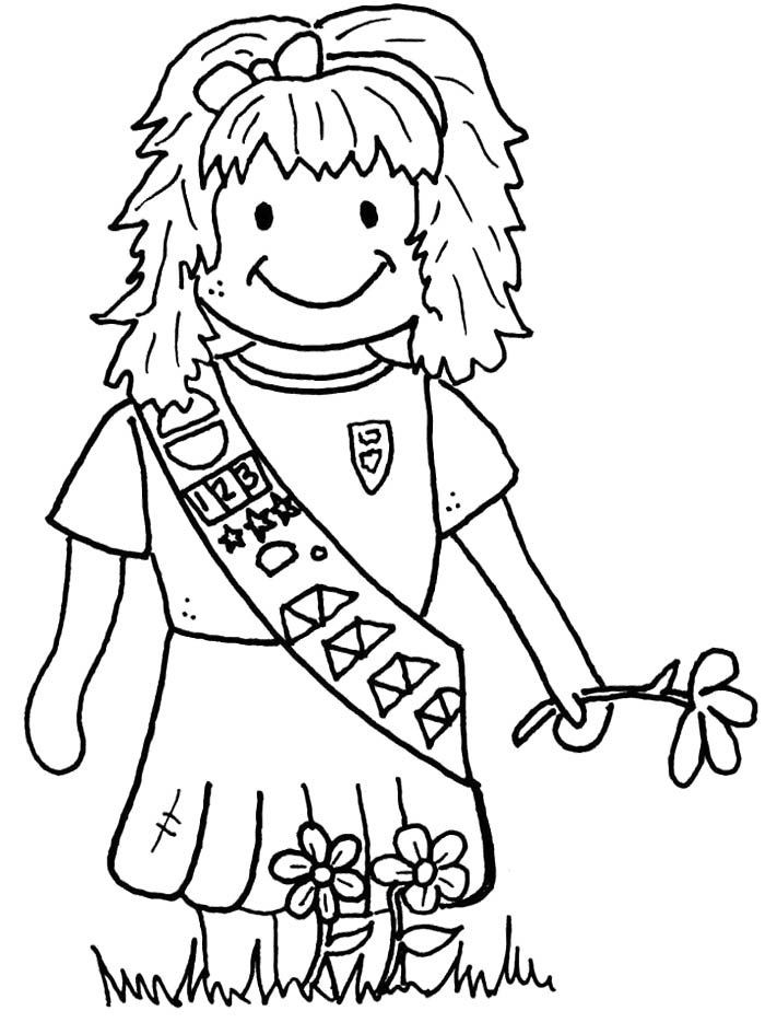Girls Scout Promise Coloring Pages
 57 best Girl Scout Brownies images on Pinterest
