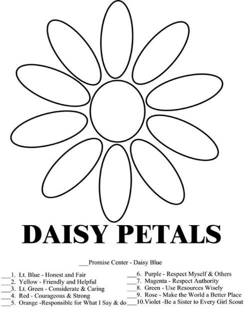 Girls Scout Promise Coloring Pages
 Daisy & Girl Scout Law & Promise Coloring Pages