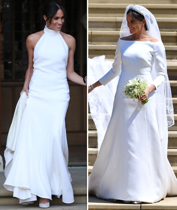 Givenchy Wedding Dress
 Meghan Markle wedding dress Second and first royal