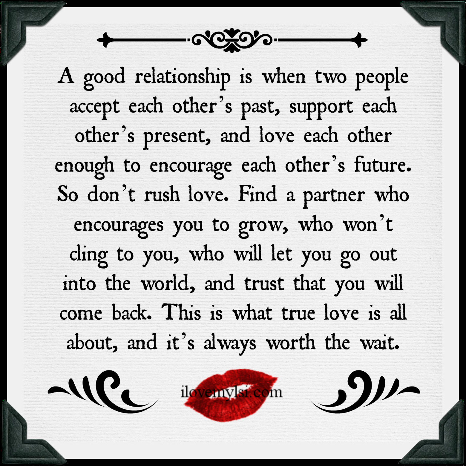Giving Space In A Relationship Quotes
 A good relationship
