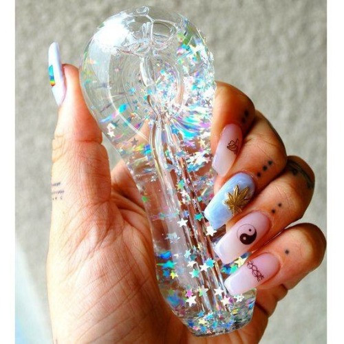 Glitter Acrylic Nails Tumblr
 clear acrylic nails