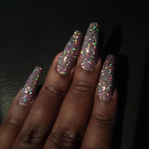 Glitter Acrylic Nails Tumblr
 nail